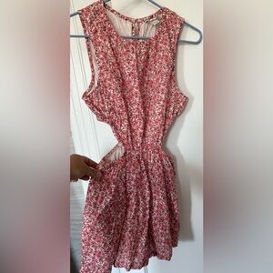 American Eagle Outfitters Red Floral Dress